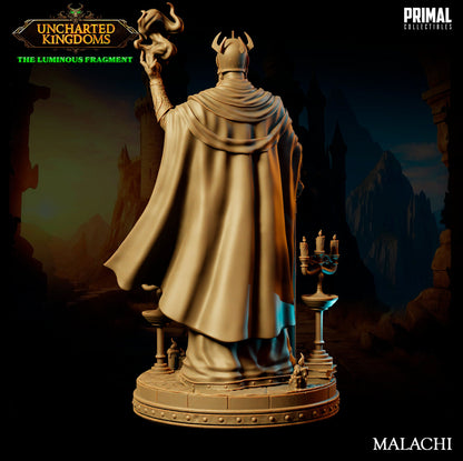 Wizard Malachi | Uncharted Kingdoms | TTRPG D&D Miniature | Primal Collectibles
