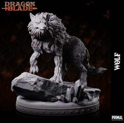 Wolf Snowdasher | Dragonblade | TTRPG D&D Miniature | Primal Collectibles