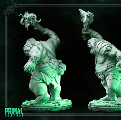 Kerag Ogre | The Mirror Maze | TTRPG D&D Miniature | Primal Collectibles