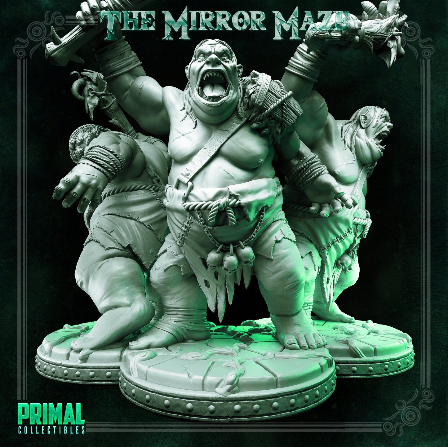 Kerag Ogre | Tabletop Scale | TTRPG D&D Miniature | Primal Collectibles