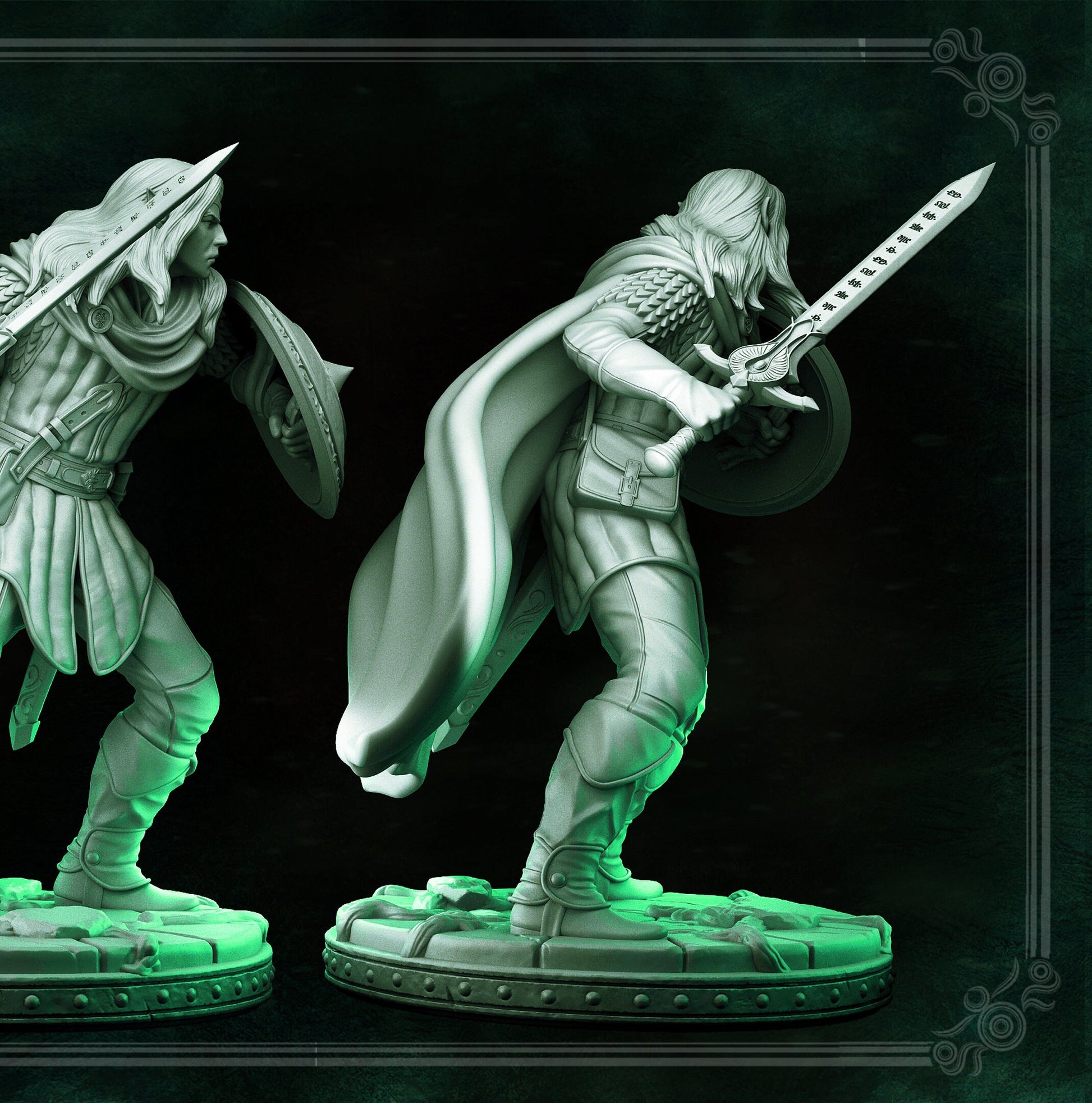 Athos Elf Hero | Tabletop Scale | TTRPG D&D Miniature | Primal Collectibles