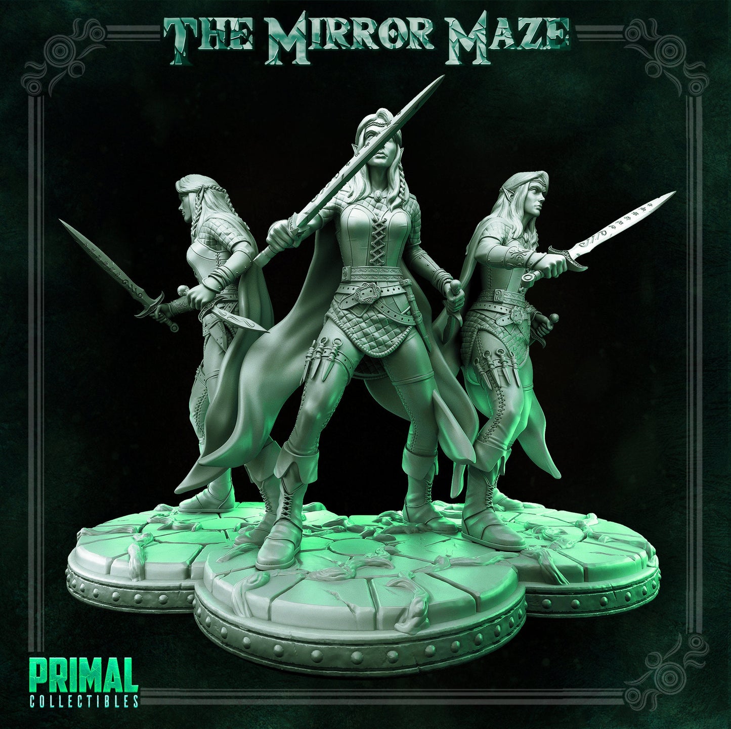 Elf Lauriel | Tabletop Scale | TTRPG D&D Miniature | Primal Collectibles