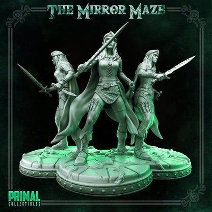 Elf Lauriel | The Mirror Maze | TTRPG D&D Miniature | Primal Collectibles