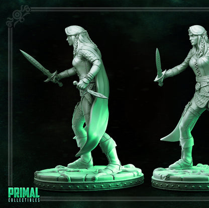 Elf Lauriel | The Mirror Maze | TTRPG D&D Miniature | Primal Collectibles