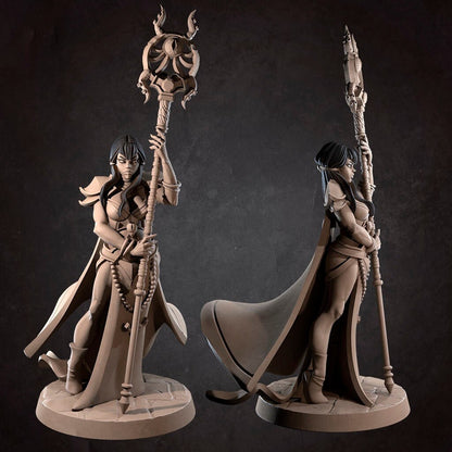 Luna Cultist Superior | TABLETOP SCALE | D&D TTRPG Miniature | Bite the Bullet