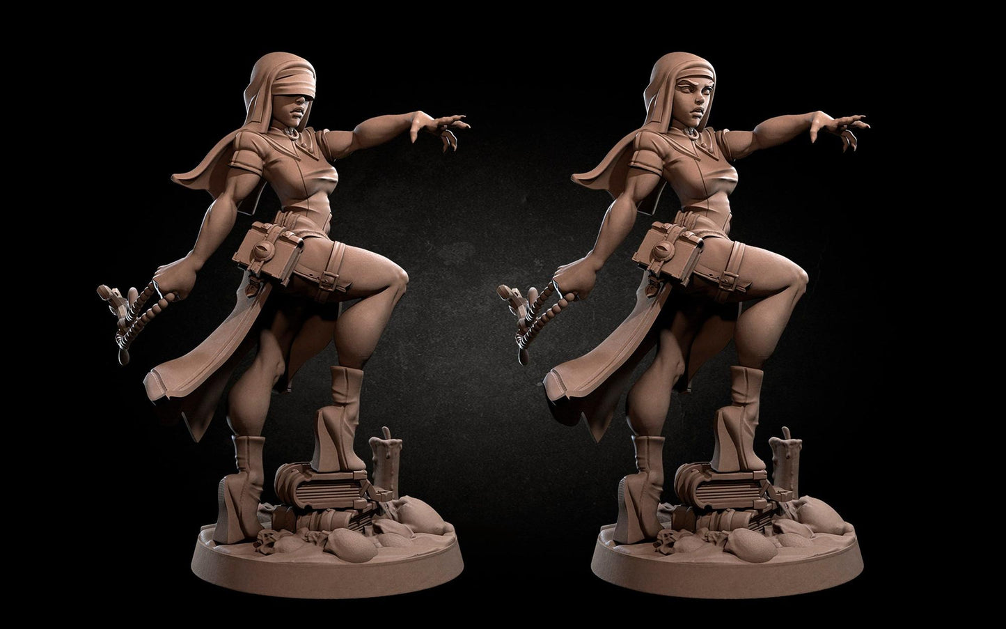 Exotic Magdalena | Exorcist Inquisitor Pinup SFW NSFW Model Miniature | Bite the Bullet