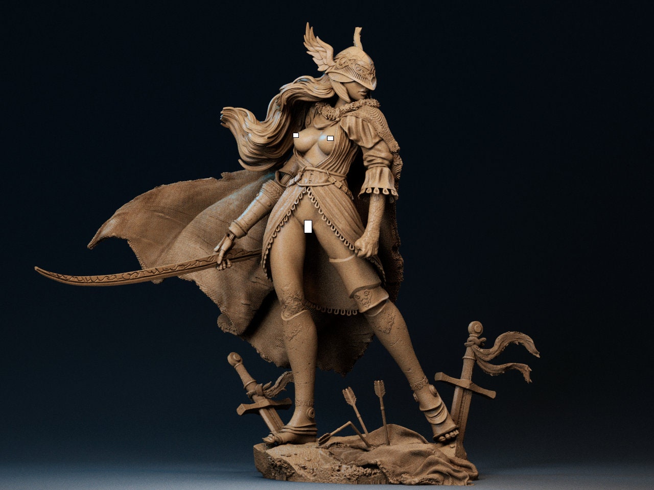 Decaying Demigoddess | Resin Garage Kit Sculpture Anime Video Game Fan Art Statue | CA 3D Studios