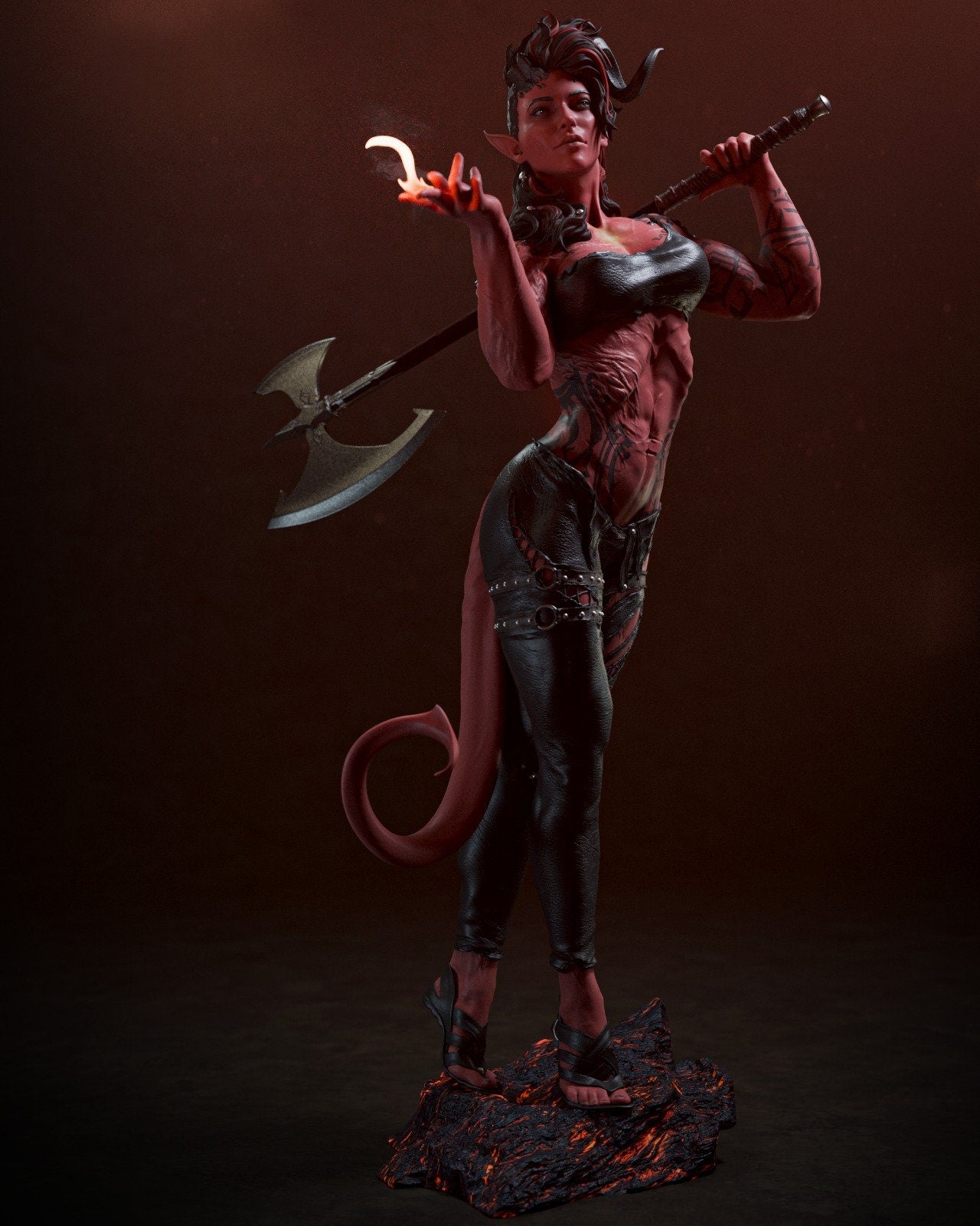 1:12 Spicy Barbarian | Resin Garage Kit Sculpture Anime Video Game Fan Art Statue | CA 3D Studios