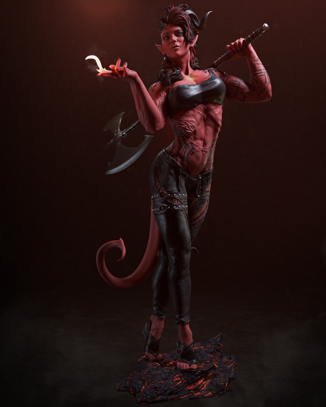 1:12 Spicy Barbarian | Resin Garage Kit Sculpture Anime Video Game Fan Art Statue | CA 3D Studios