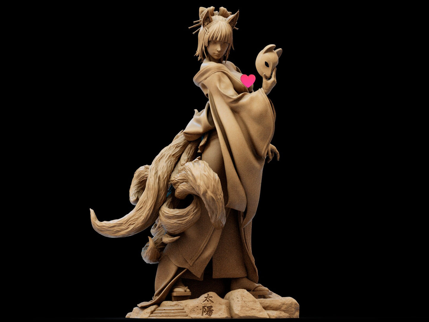Ancient Sun Goddess, Amaterasu Ōmikami | Resin Garage Kit Sculpture Anime Video Game Fan Art Statue | CA 3D Studios