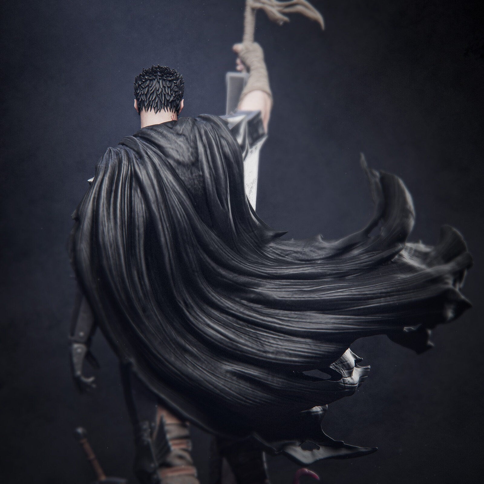 1:12 Black Swordsman | Resin Garage Kit Sculpture Anime Manga Fan Art Statue | CA 3D Studios