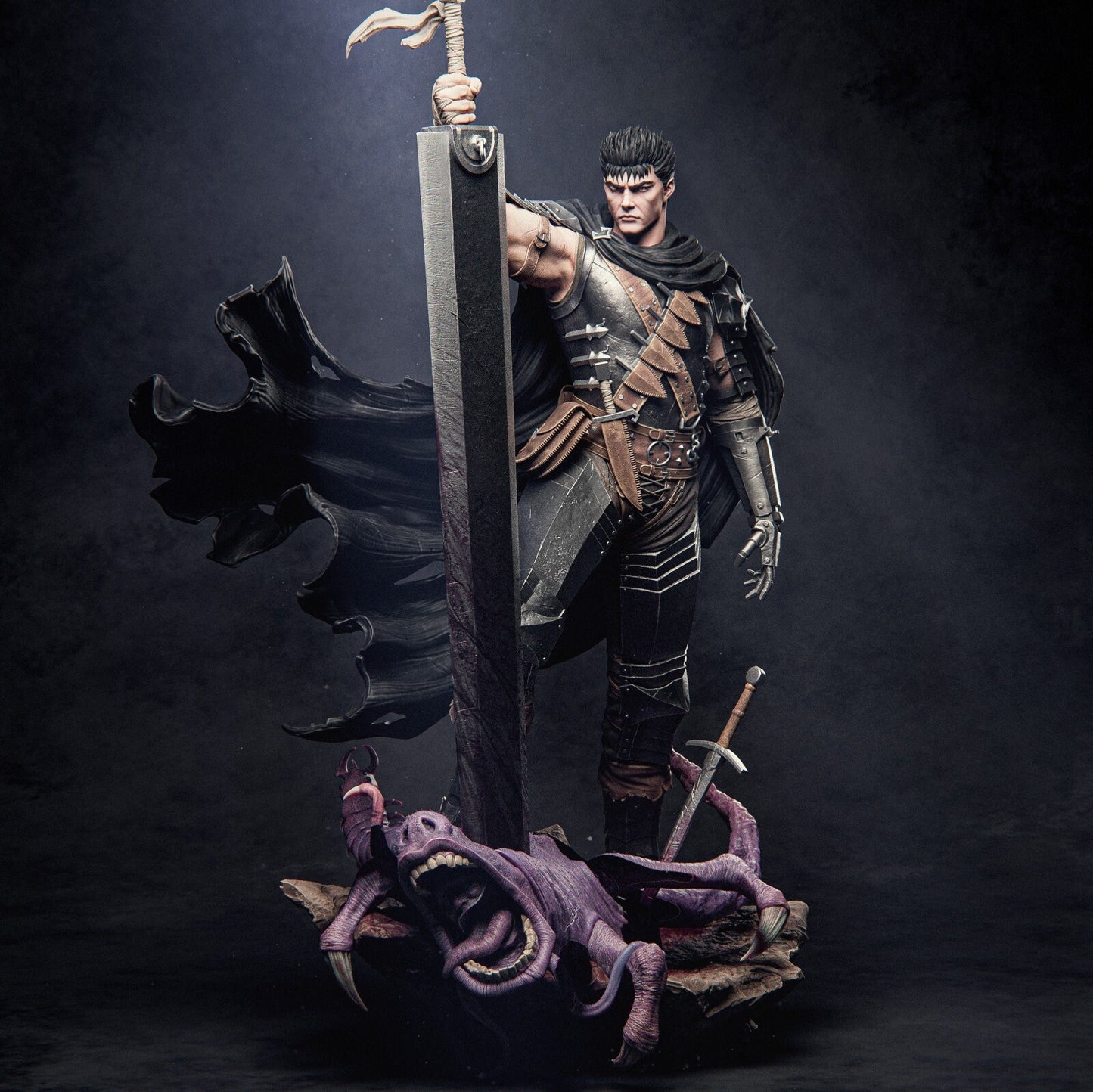 1:12 Black Swordsman | Resin Garage Kit Sculpture Anime Manga Fan Art Statue | CA 3D Studios