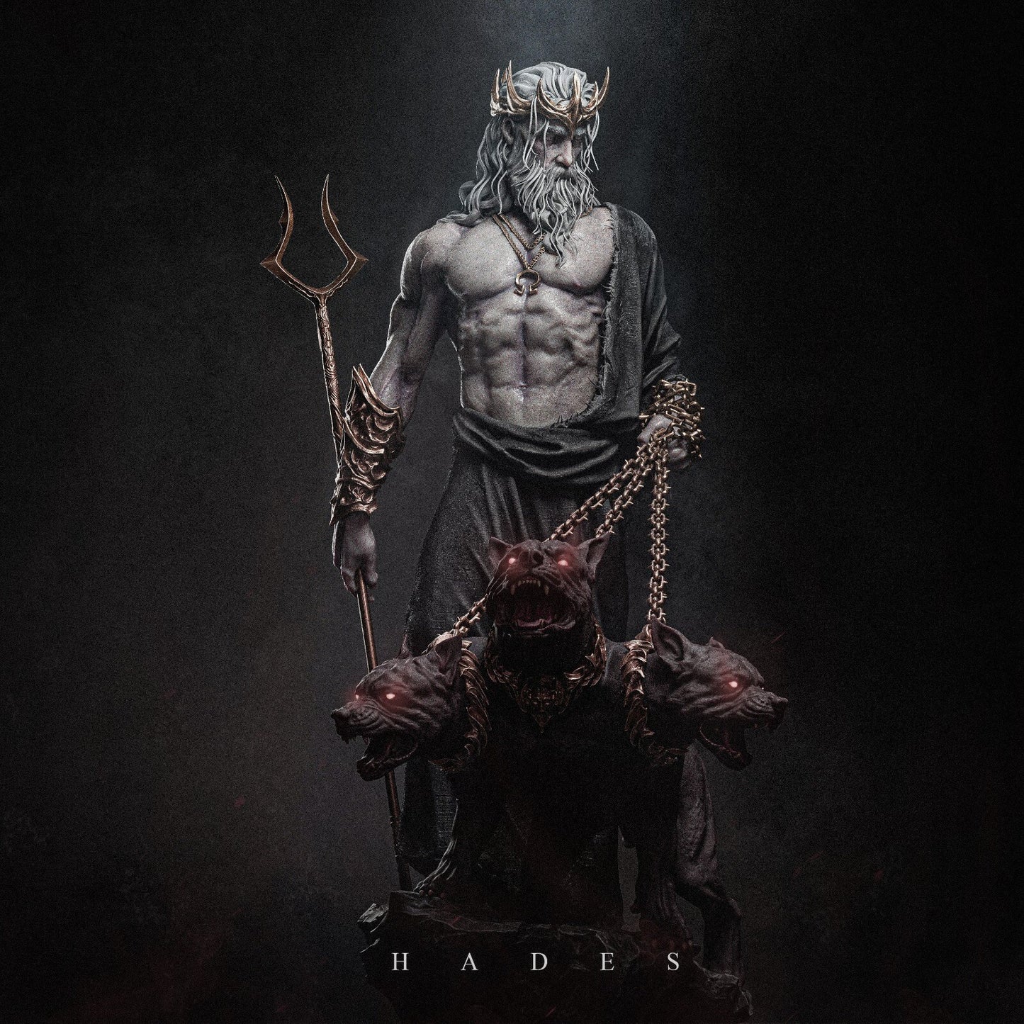 Greek God of the Underworld, Hades | Resin Garage Kit Sculpture Anime Video Game Fan Art Statue | CA 3D Studios