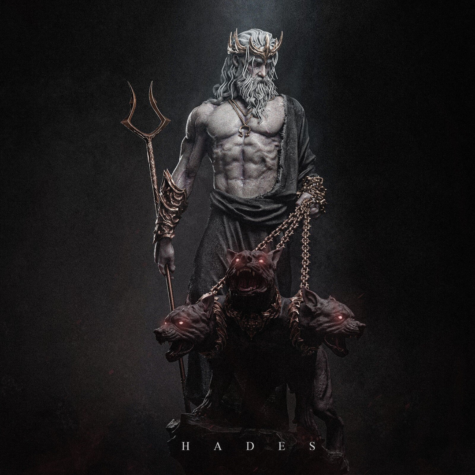 Greek God of the Underworld, Hades | Resin Garage Kit Sculpture Anime Video Game Fan Art Statue | CA 3D Studios