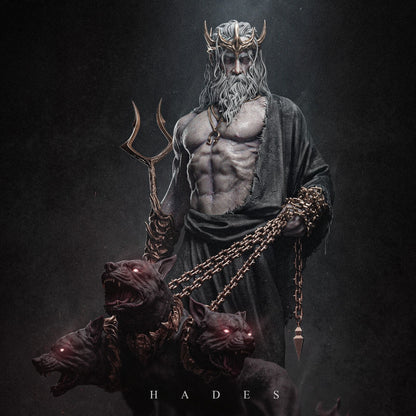 Greek God of the Underworld, Hades | Resin Garage Kit Sculpture Anime Video Game Fan Art Statue | CA 3D Studios