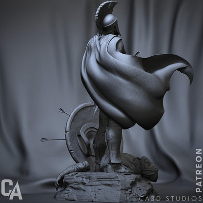 1:12 Spartan King | Resin Garage Kit Sculpture Anime Video Game Fan Art Statue | CA 3D Studios