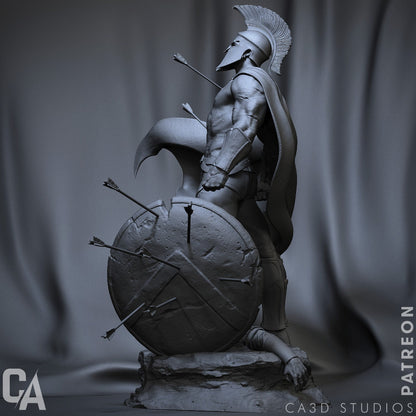 1:12 Spartan King | Resin Garage Kit Sculpture Anime Video Game Fan Art Statue | CA 3D Studios