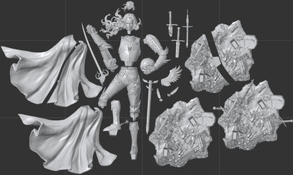 1:12 White Hawk | Resin Garage Kit Sculpture Anime Video Game Fan Art Statue | CA 3D Studios