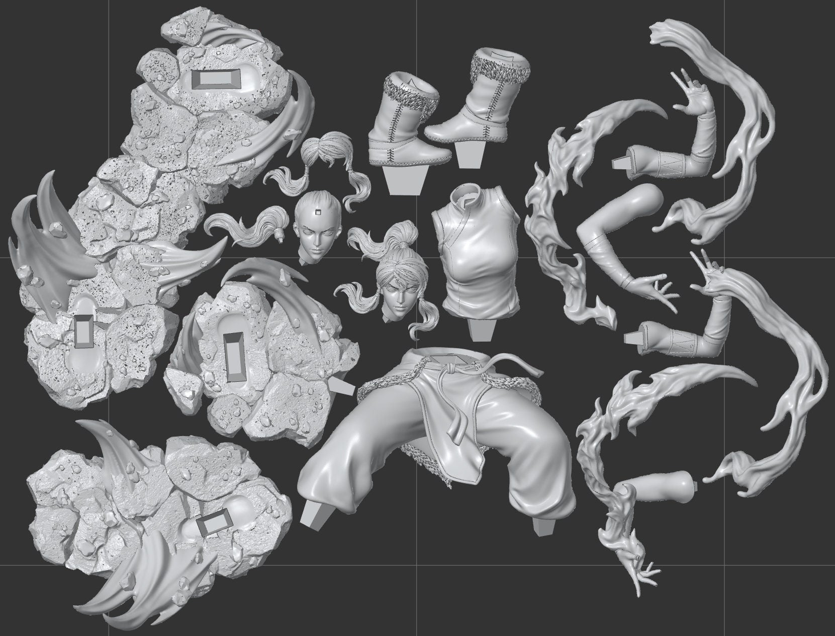 1:12 Water Tribe Avatar | Resin Garage Kit Sculpture Anime Video Game Fan Art Statue | CA 3D Studios