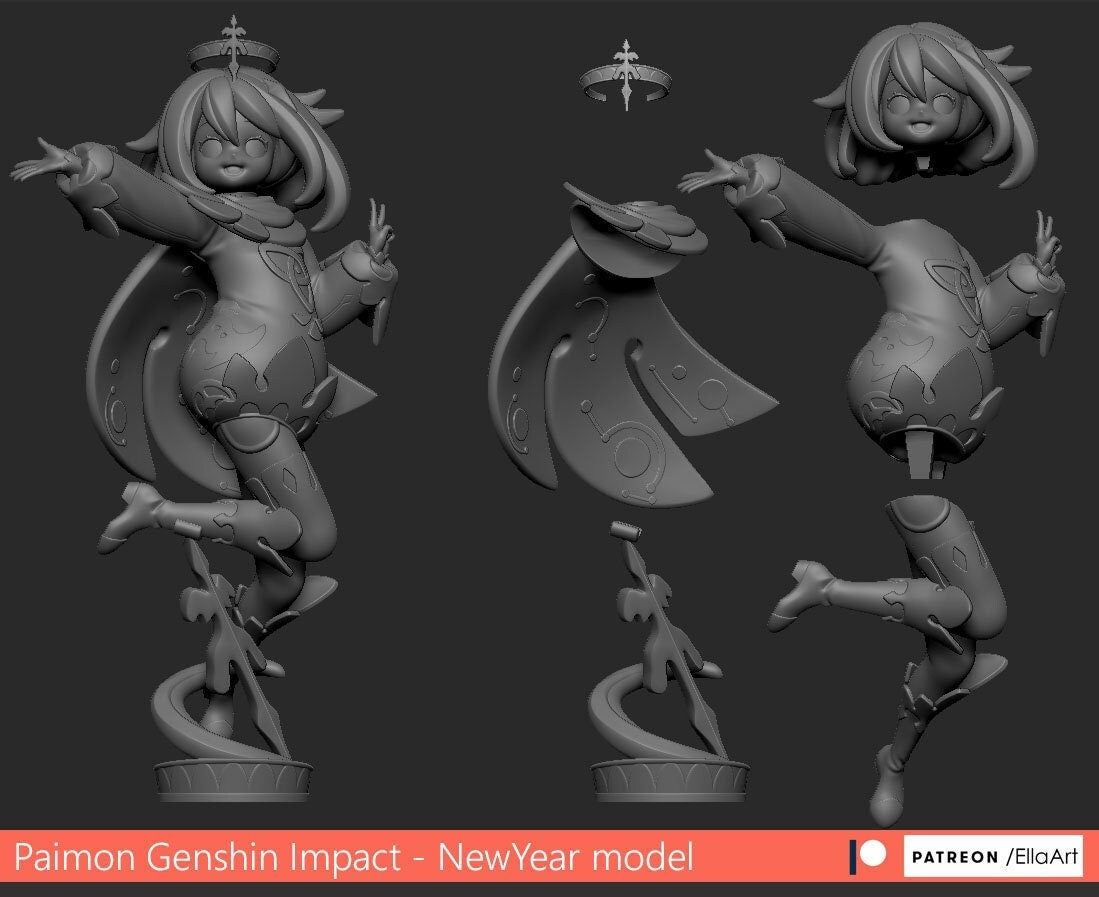 Paimon | Resin Garage Kit Figure Video Game Fan Art | Nomnom Figures