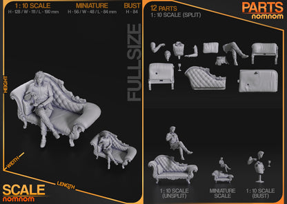 Charming Vampire Spawn | Resin Garage Kit Figure Game Fan Art | Nomnom Figures