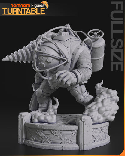 Bouncer and Little Sister | Resin Garage Kit Figure Game Fan Art | Nomnom Figures