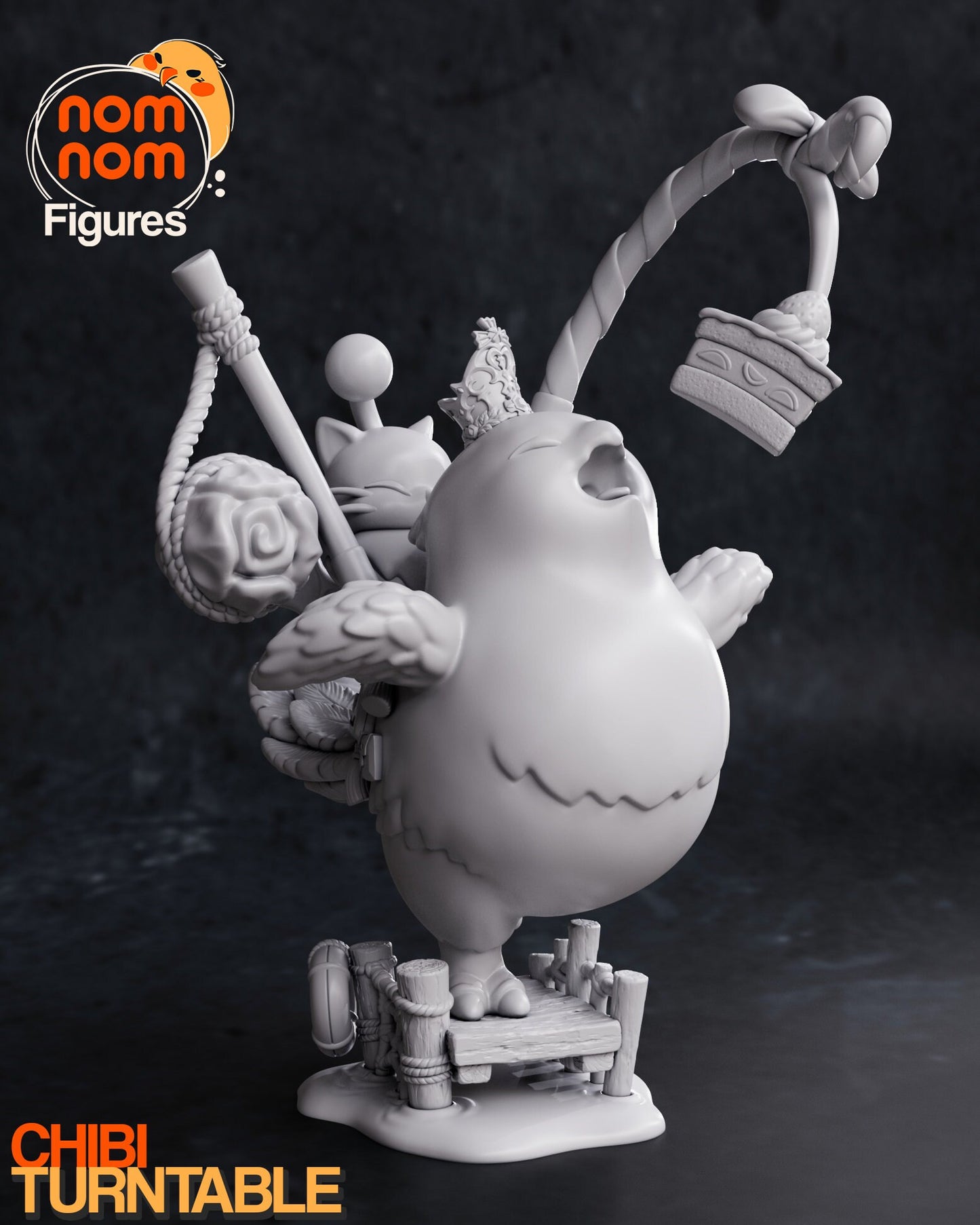 Chibi Fat Chocobo | Resin Garage Kit Figure Game Fan Art | Nomnom Figures