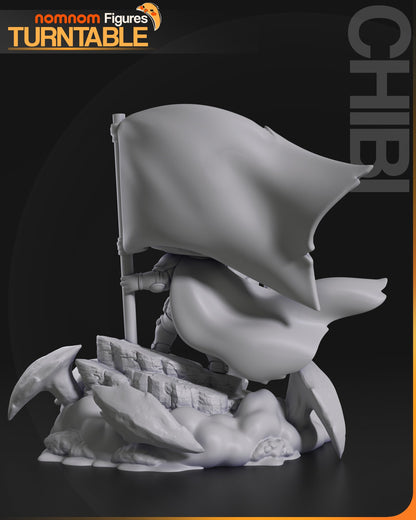 Cute Liberty Soldier | Resin Garage Kit Figure Game Fan Art | Nomnom Figures