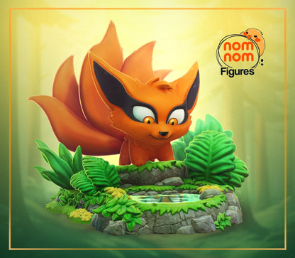 Chibi Fox Demon | Resin Garage Kit Figure Anime Manga Fan Art | Nomnom Figures