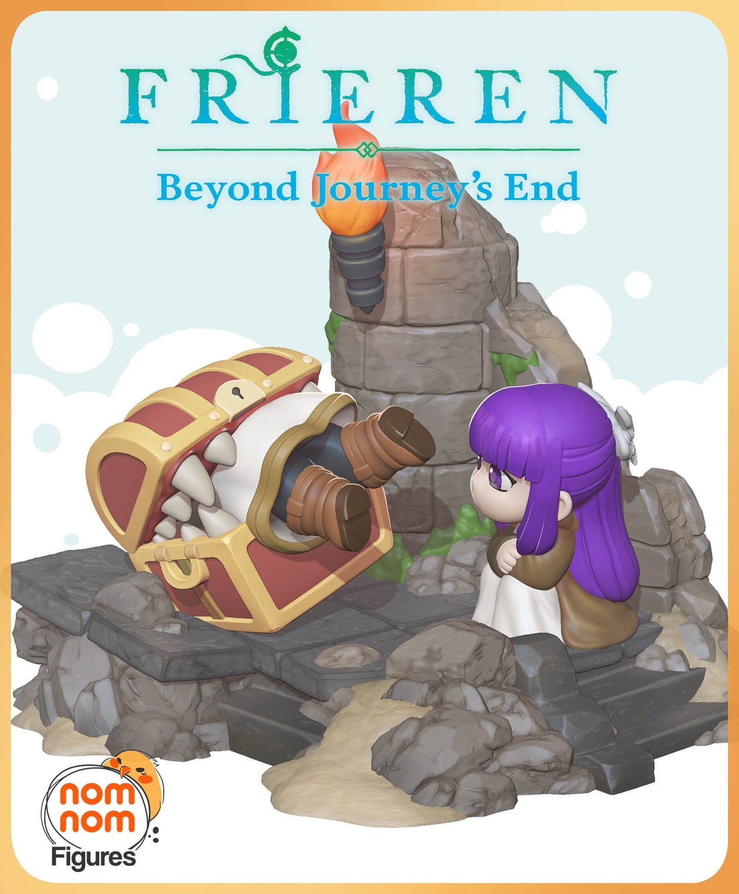 Chibi Mimic Fight | Resin Garage Kit Figure Anime Fan Art | Nomnom Figures