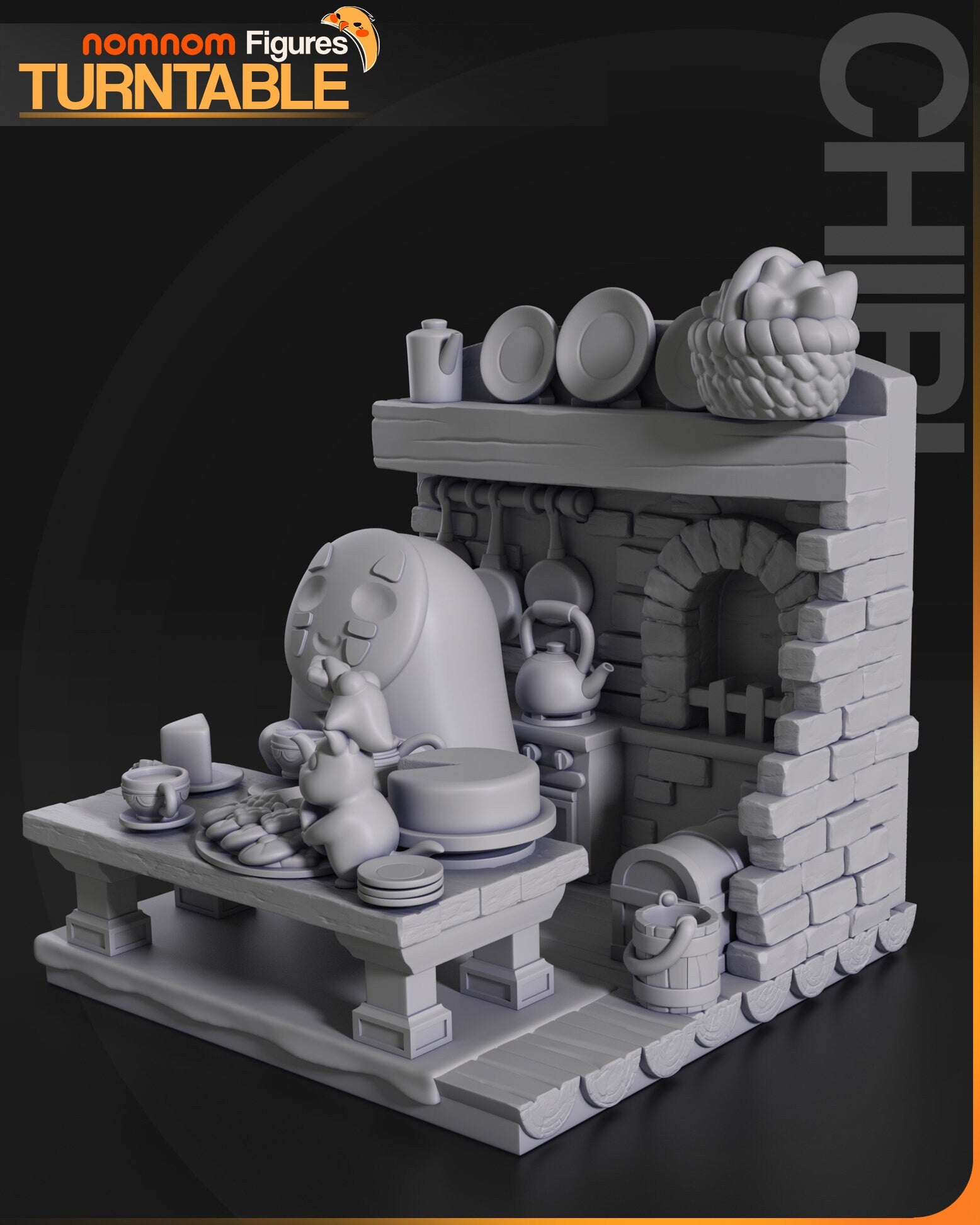 Chibi No Face | Resin Garage Kit Figure Anime Fan Art | Nomnom Figures