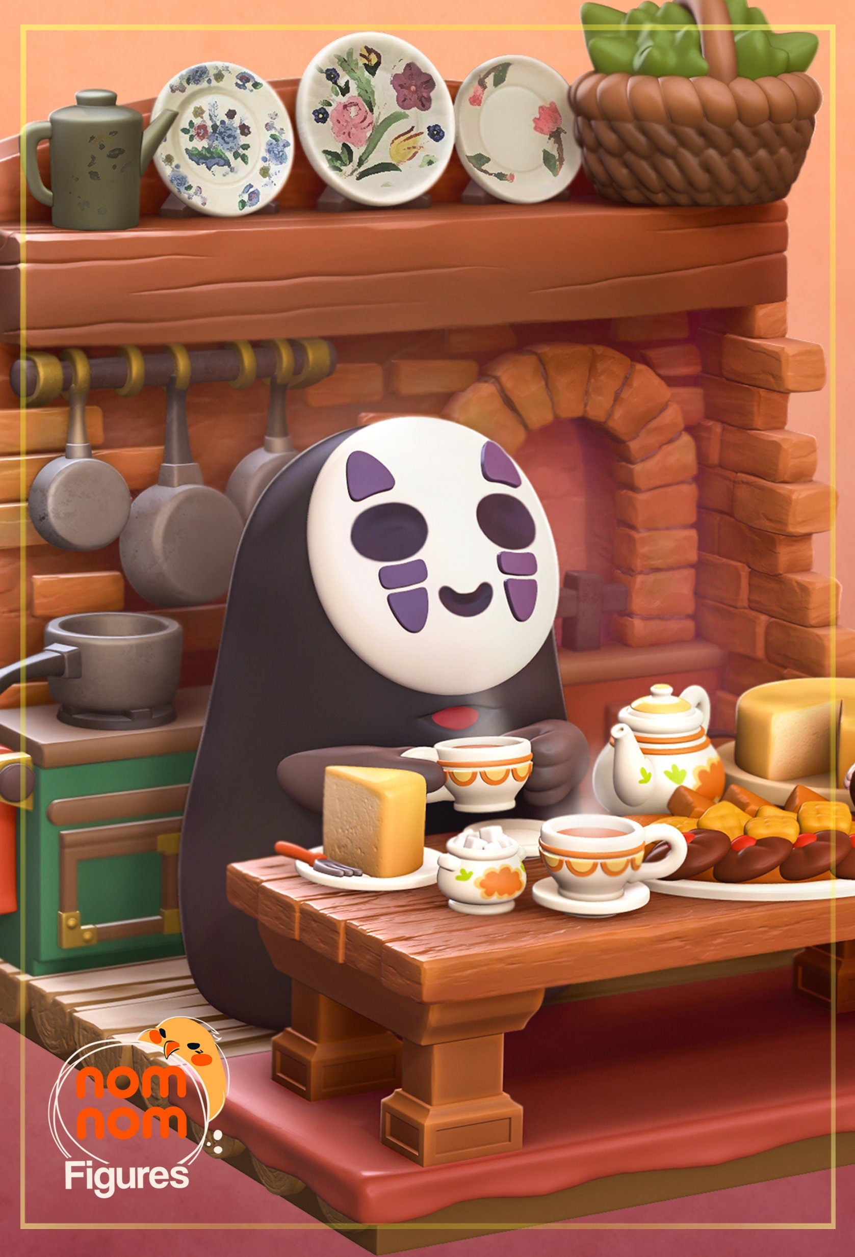 Chibi No Face | Resin Garage Kit Figure Anime Fan Art | Nomnom Figures