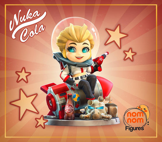 Chibi Nuclear Cola Girl | Resin Garage Kit Figure Game Fan Art | Nomnom Figures
