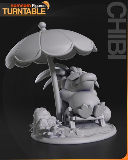 Psychic Duck | Resin Garage Kit Figure Anime Game Fan Art | Nomnom Figures