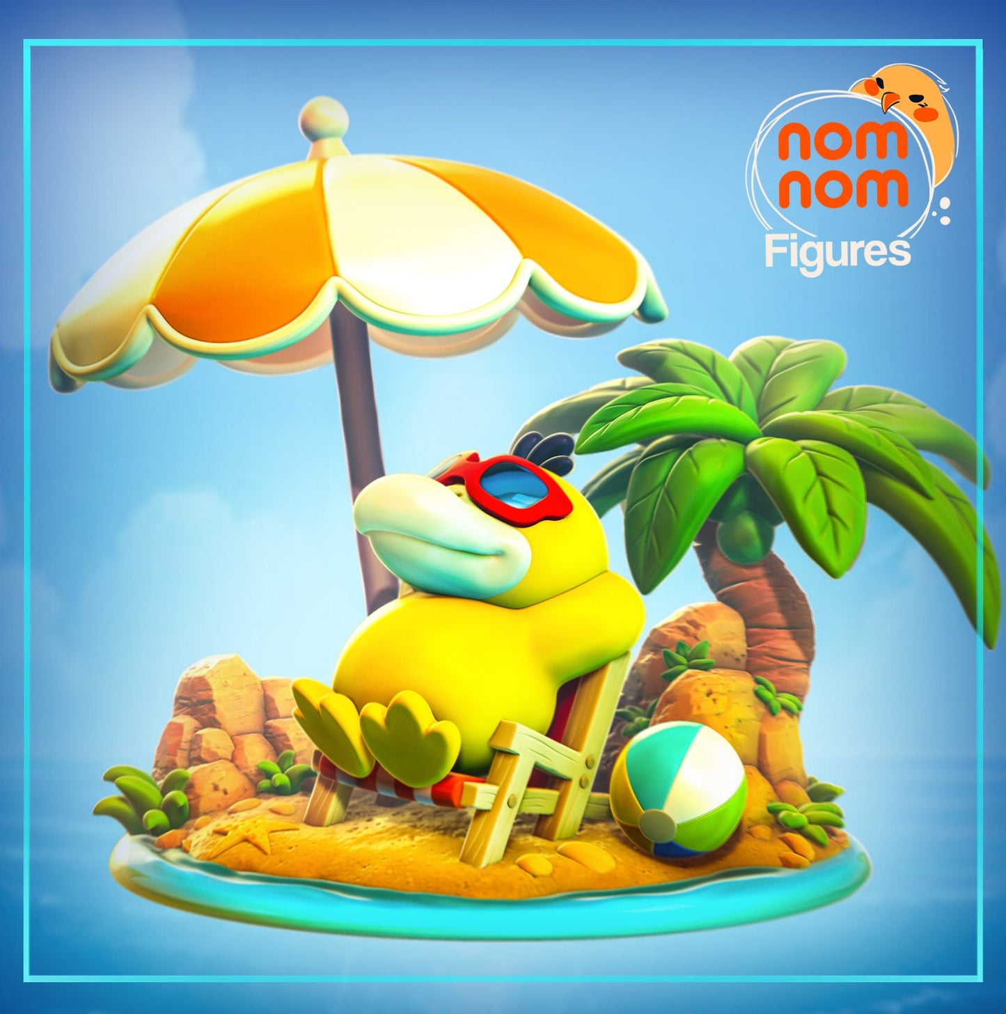 Psychic Duck | Resin Garage Kit Figure Anime Game Fan Art | Nomnom Figures