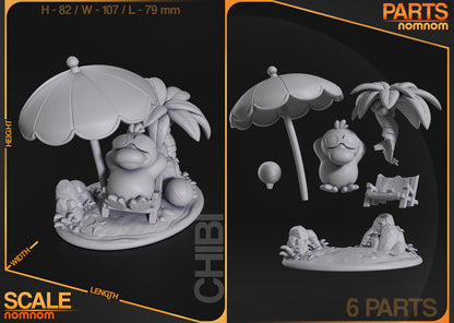 Psychic Duck | Resin Garage Kit Figure Anime Game Fan Art | Nomnom Figures