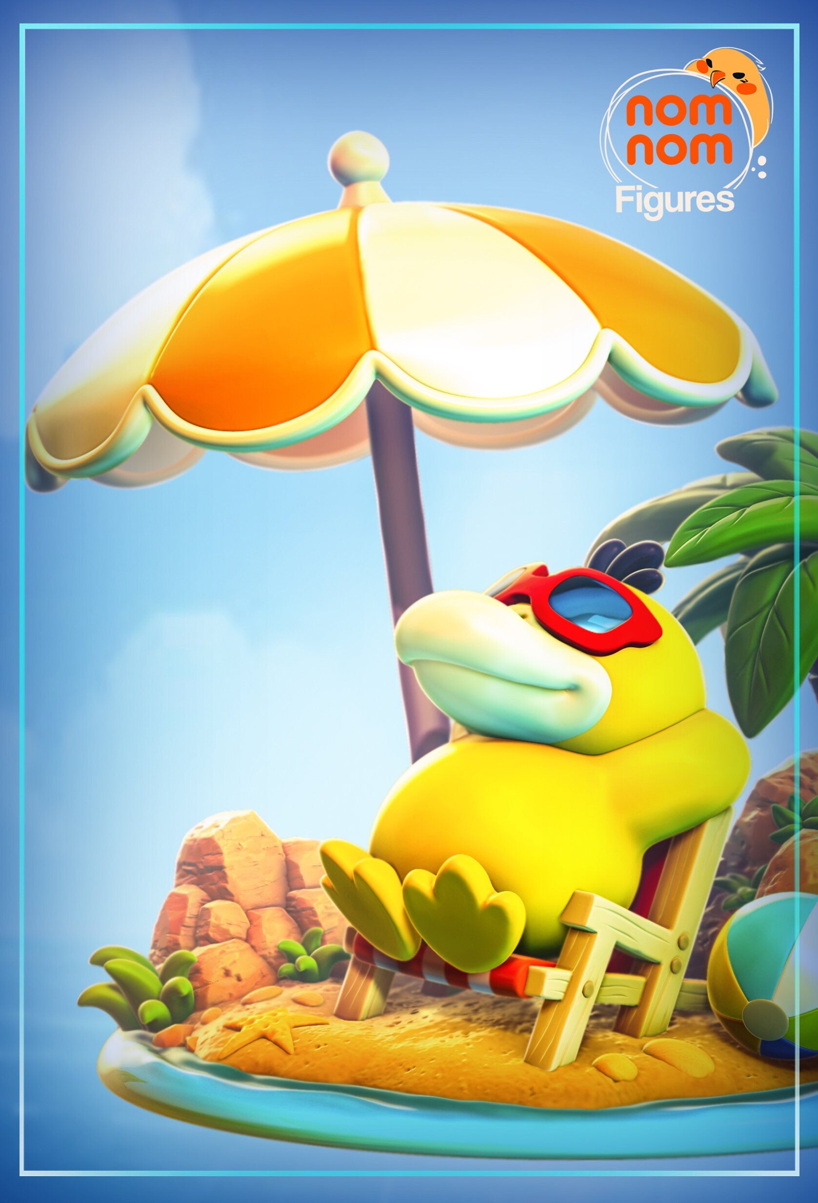 Psychic Duck | Resin Garage Kit Figure Anime Game Fan Art | Nomnom Figures