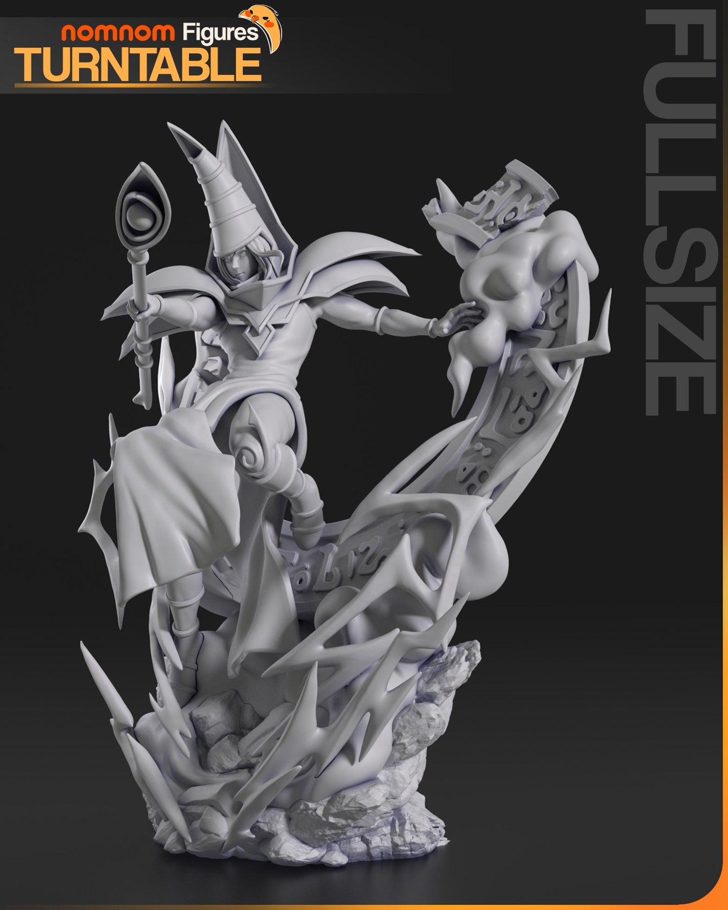 1:10 Dark Magician | Resin Garage Kit Figure Fan Art | Nomnom Figures