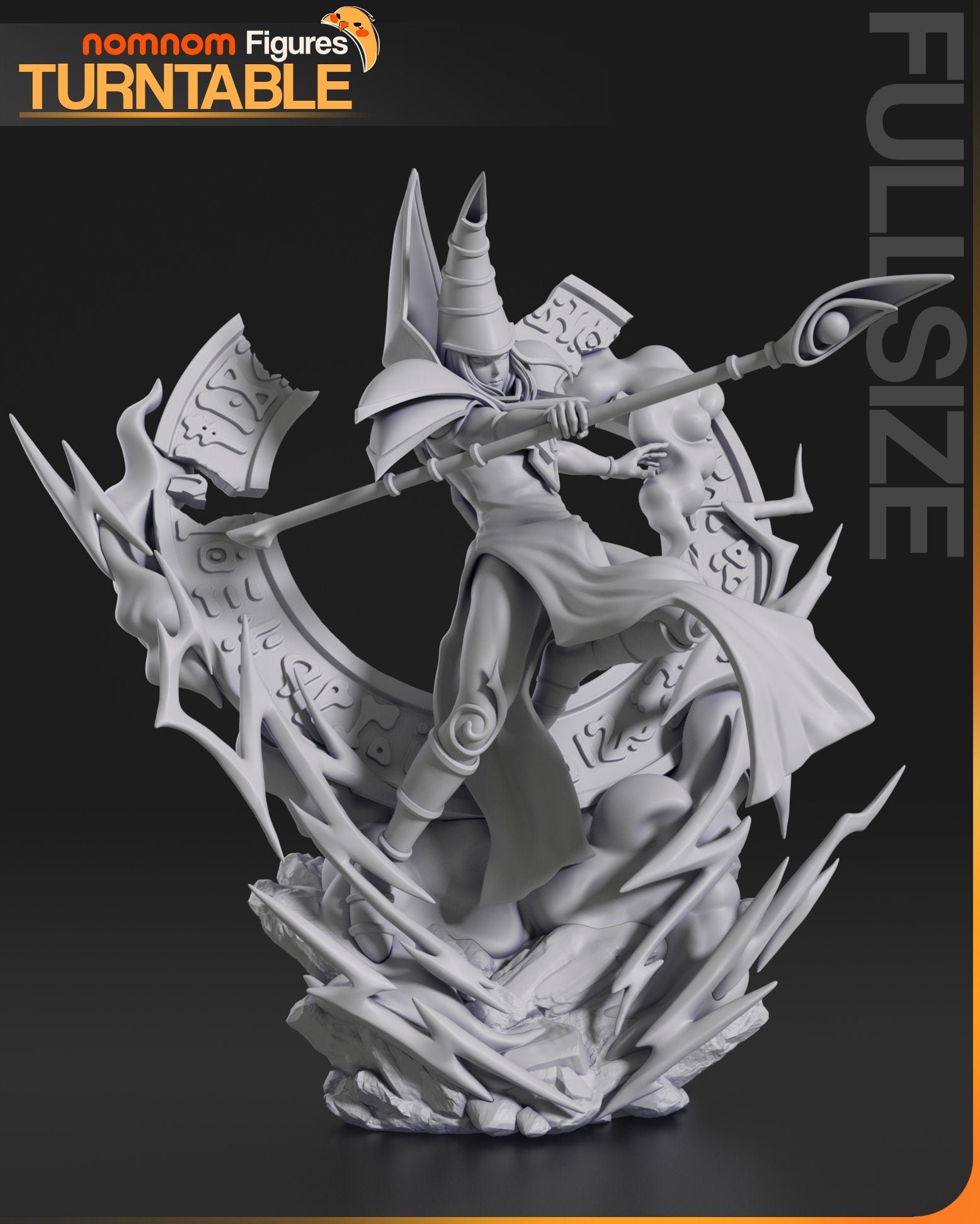 1:10 Dark Magician | Resin Garage Kit Figure Fan Art | Nomnom Figures