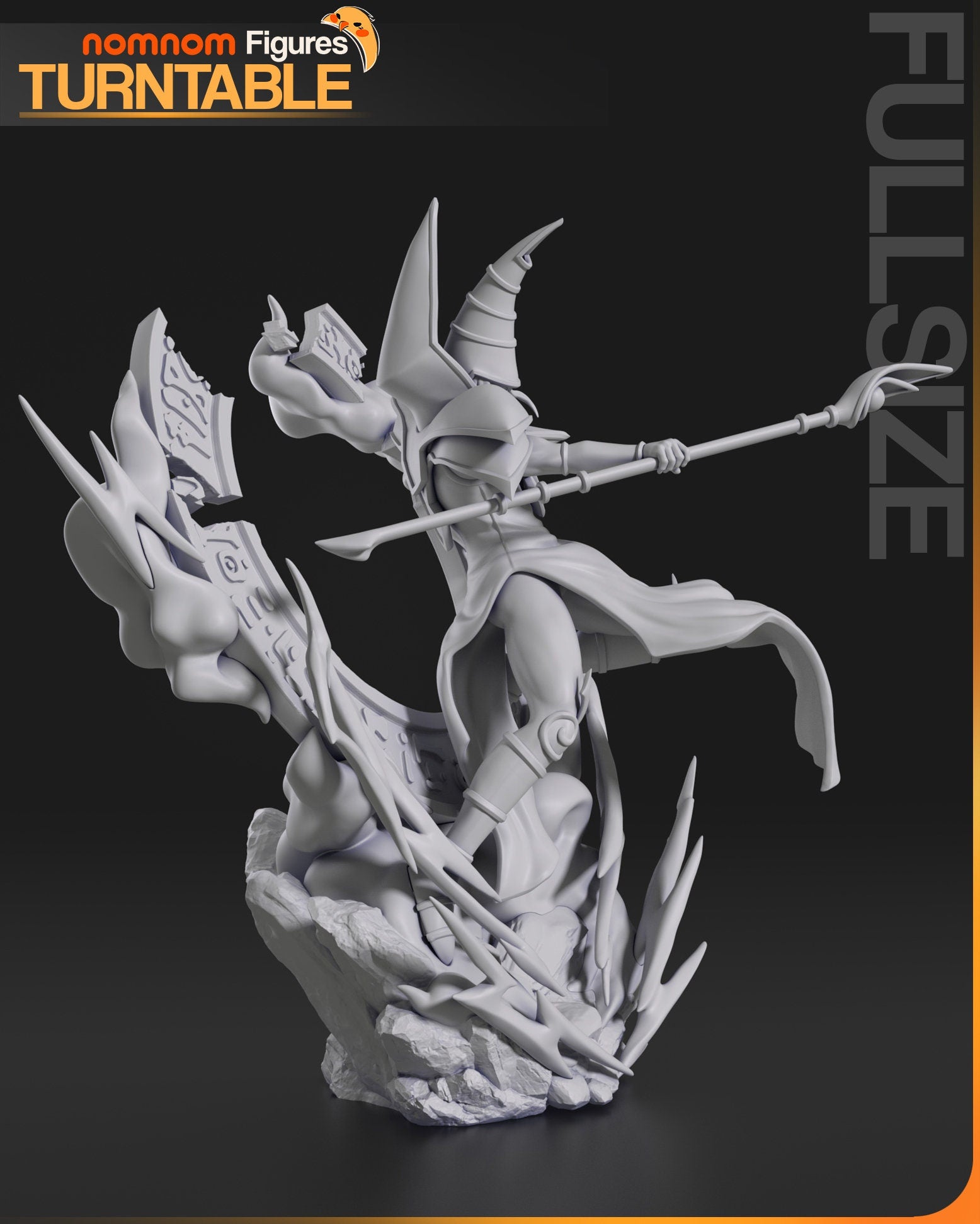 1:10 Dark Magician | Resin Garage Kit Figure Fan Art | Nomnom Figures