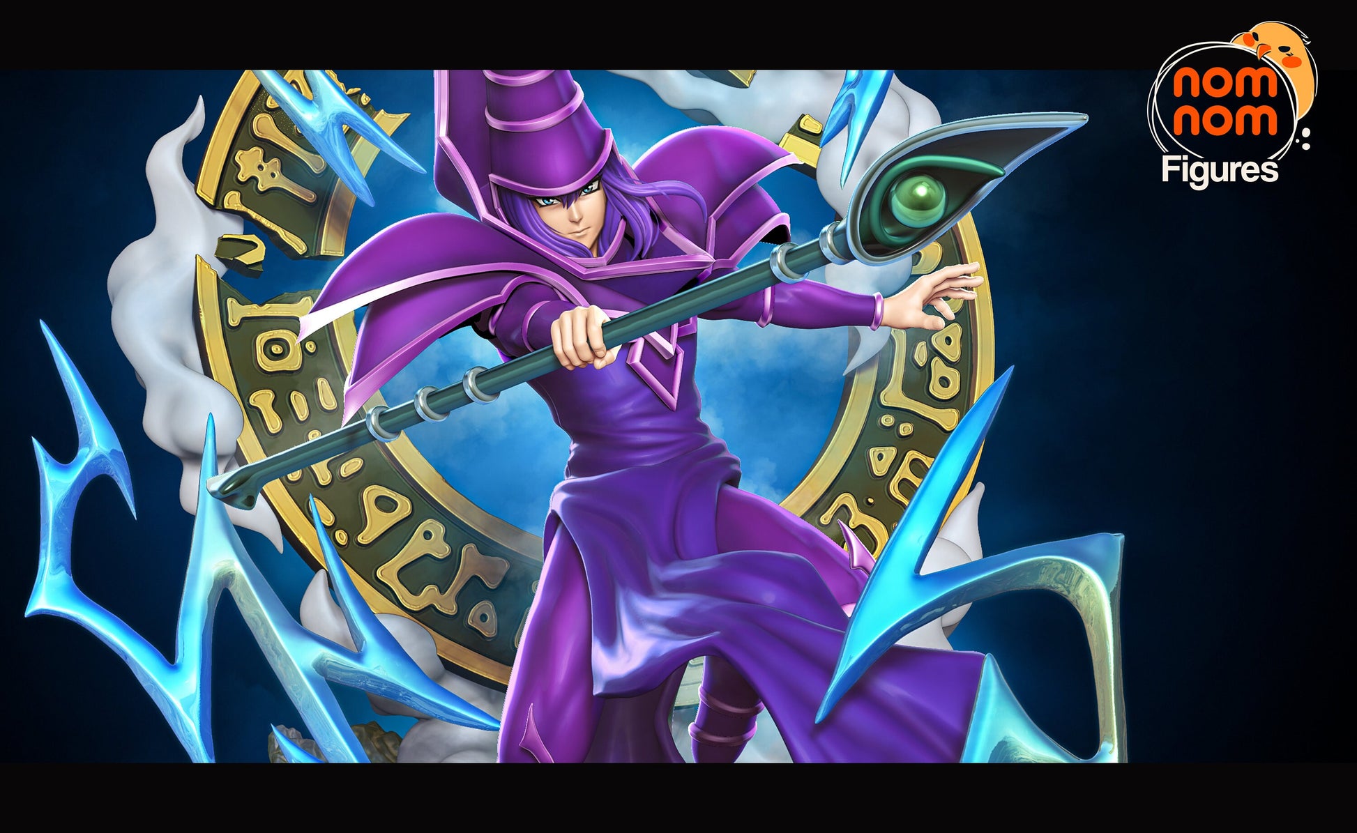 1:10 Dark Magician | Resin Garage Kit Figure Fan Art | Nomnom Figures