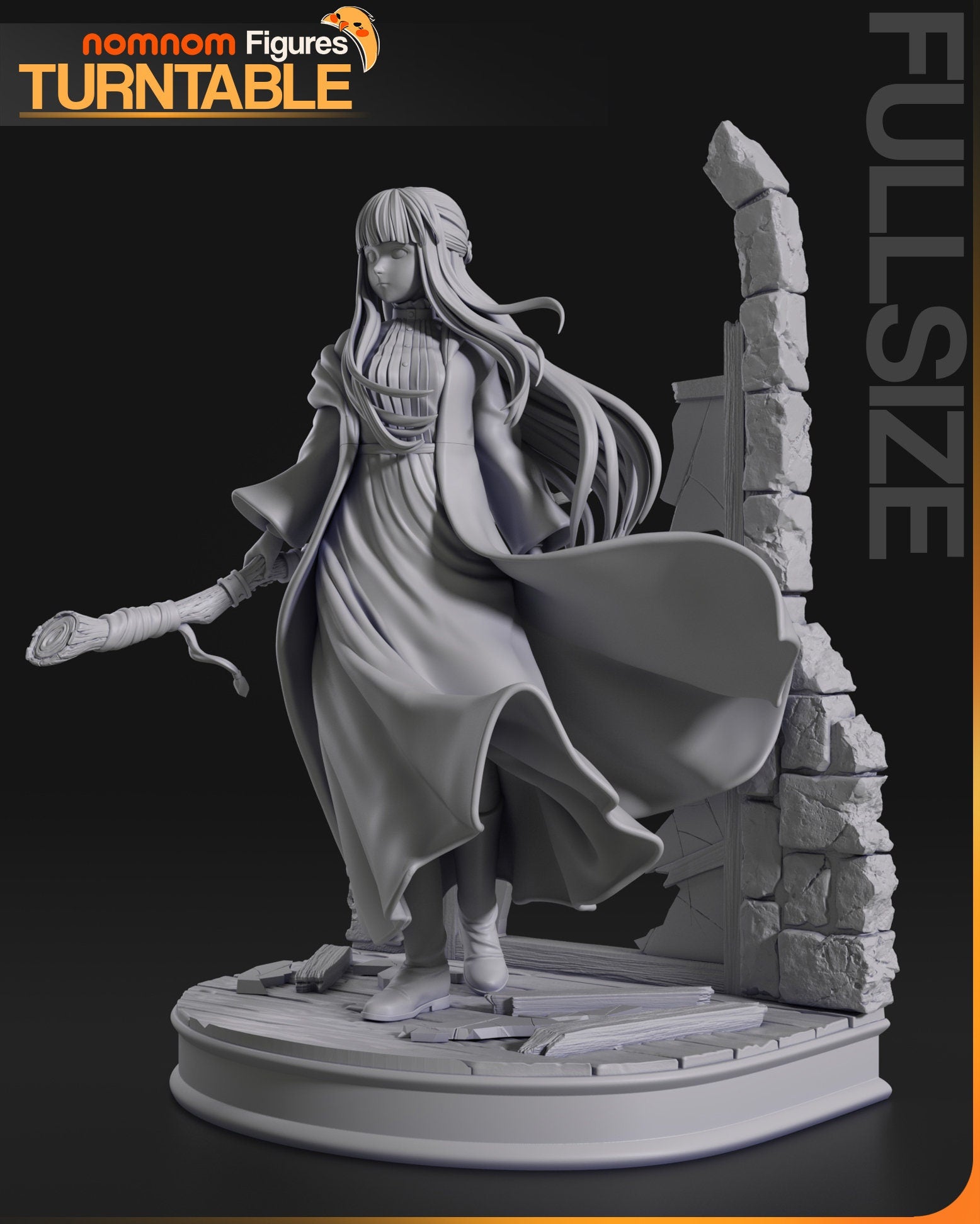 Young Human Mage | Resin Garage Kit Figure Anime Fan Art | Nomnom Figures