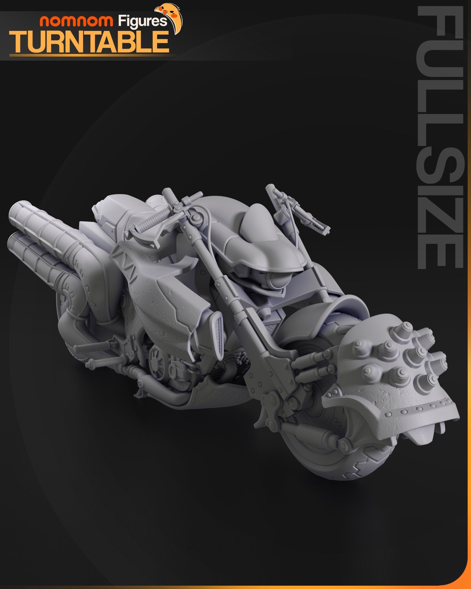 Cloud Driven Motorcycle | Resin Garage Kit Figure Game Fan Art | Nomnom Figures