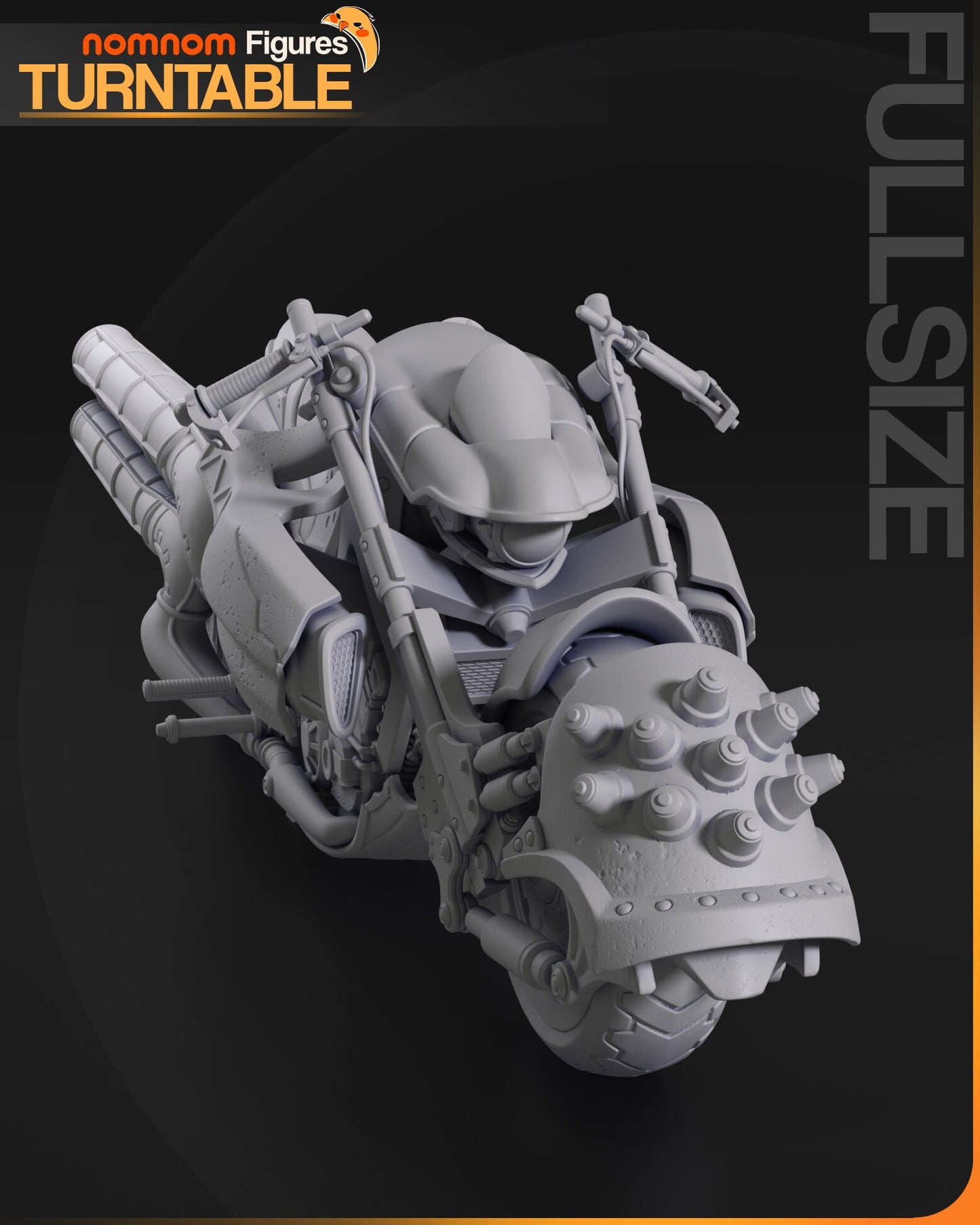 Cloud Driven Motorcycle | Resin Garage Kit Figure Game Fan Art | Nomnom Figures