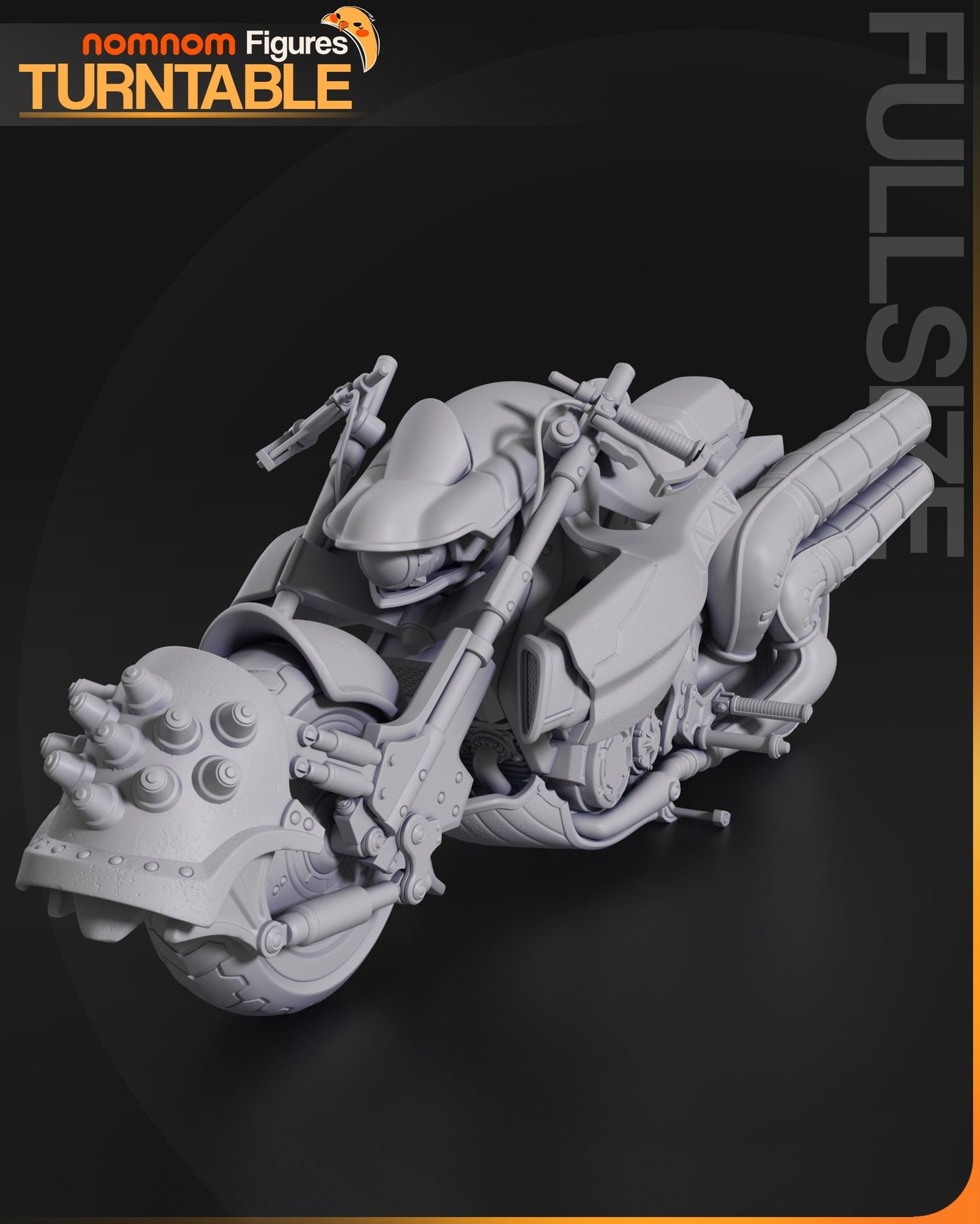 Cloud Driven Motorcycle | Resin Garage Kit Figure Game Fan Art | Nomnom Figures