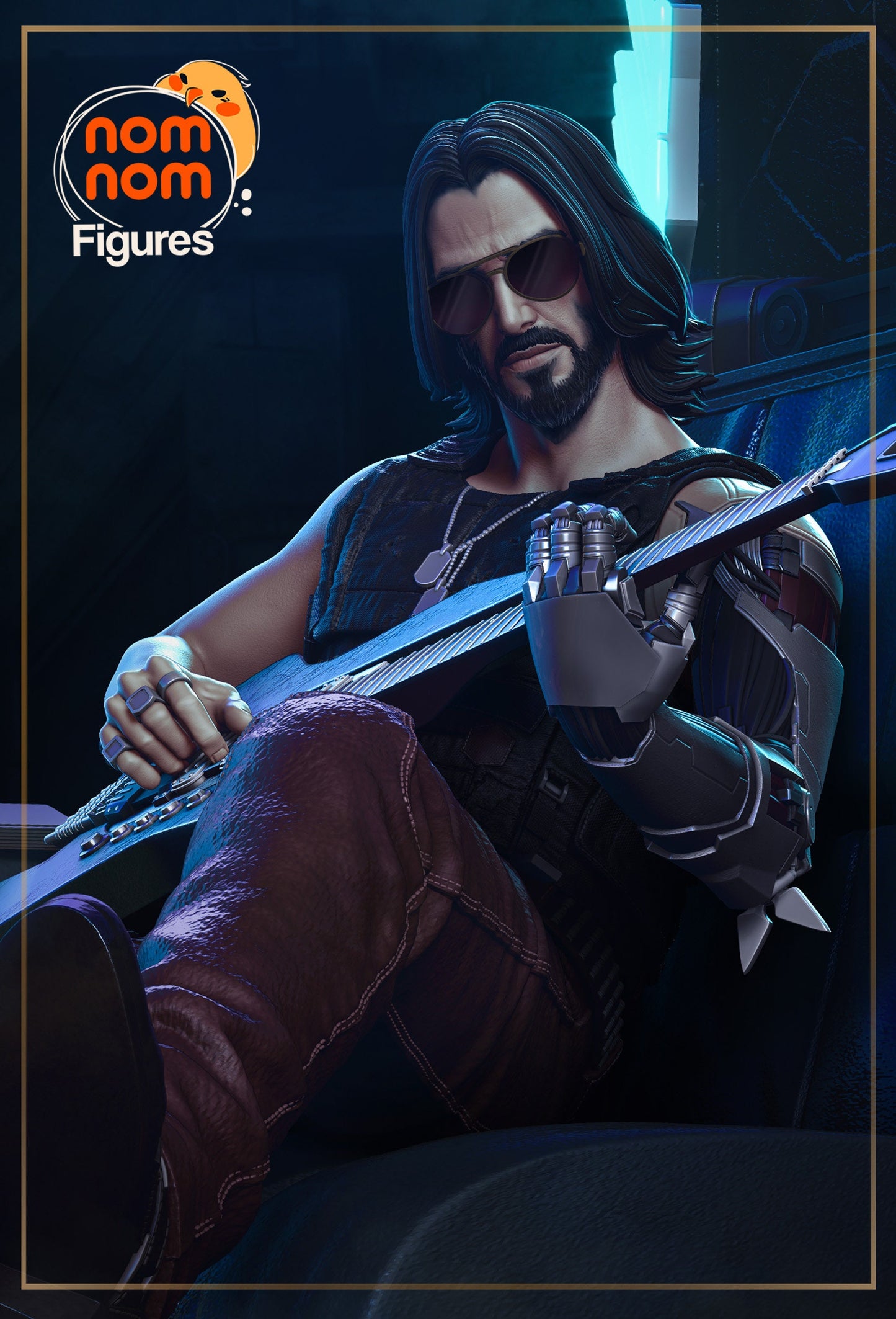 Famous Rockerboy | Resin Garage Kit Figure Game Fan Art | Nomnom Figures