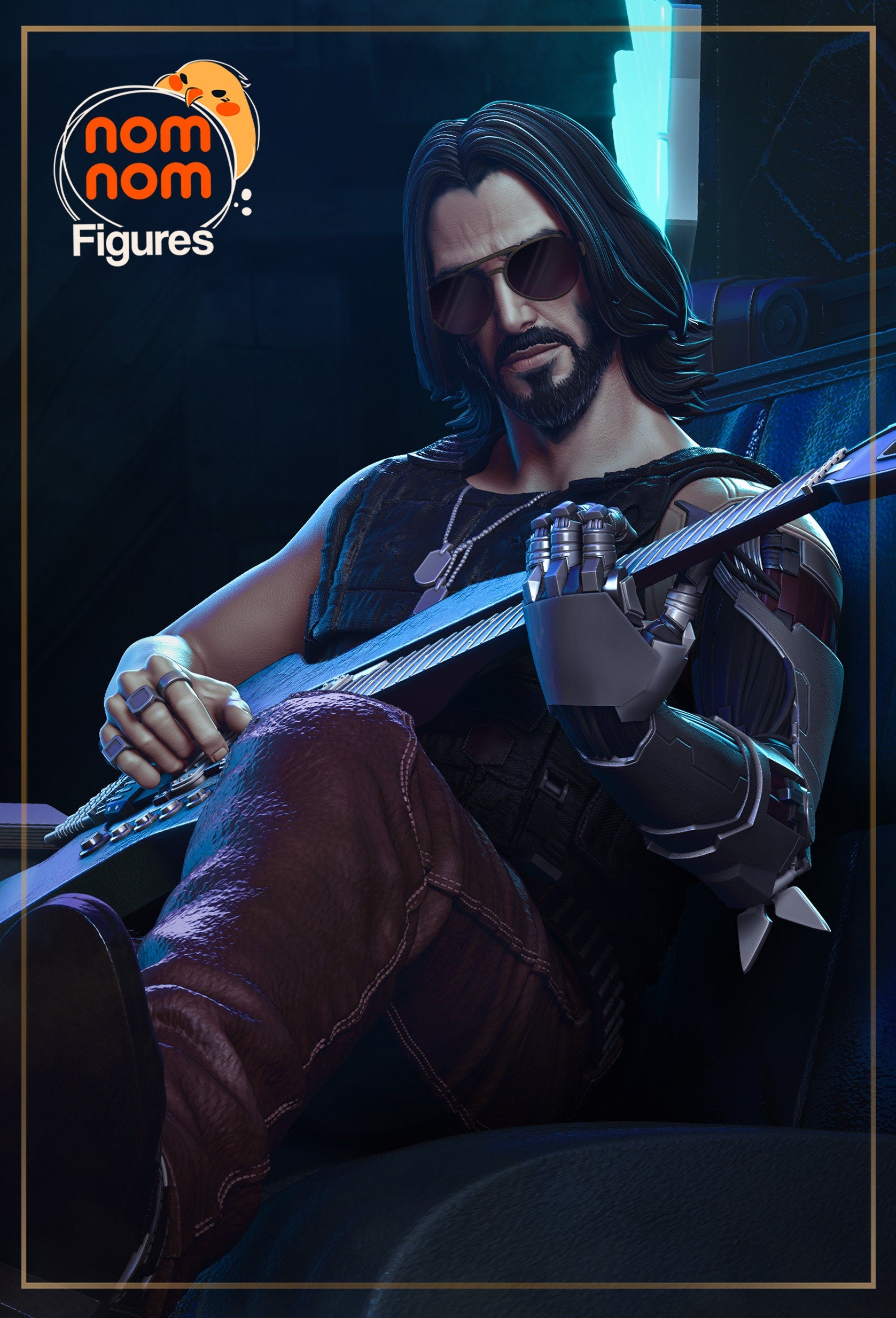 Famous Rockerboy | Resin Garage Kit Figure Game Fan Art | Nomnom Figures