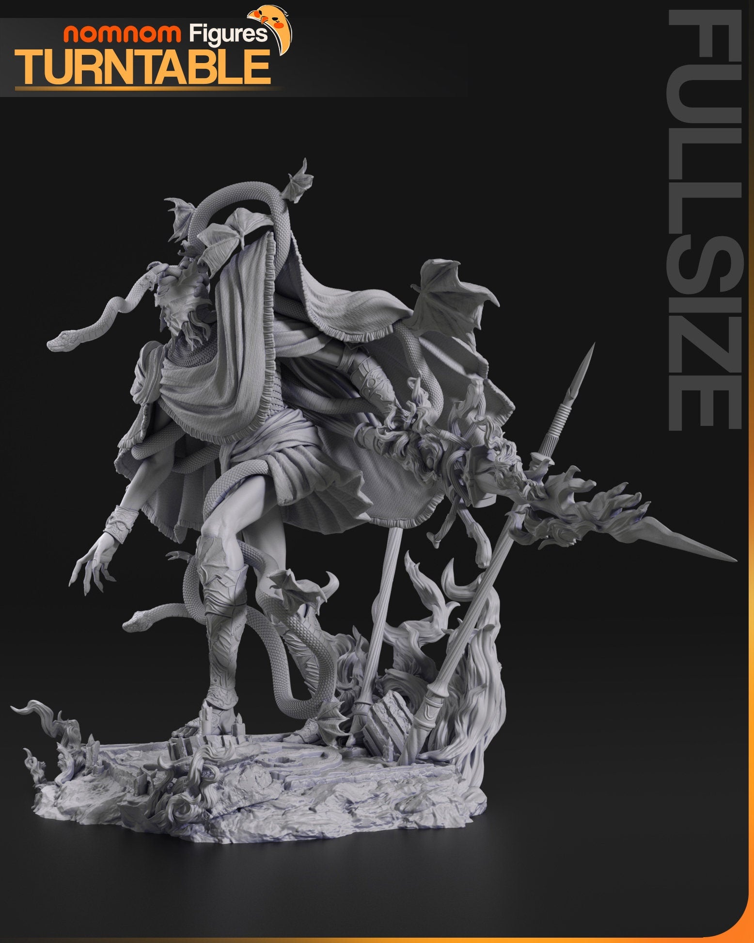 Demigod Impaler | Resin Garage Kit Figure Game Fan Art | Nomnom Figures