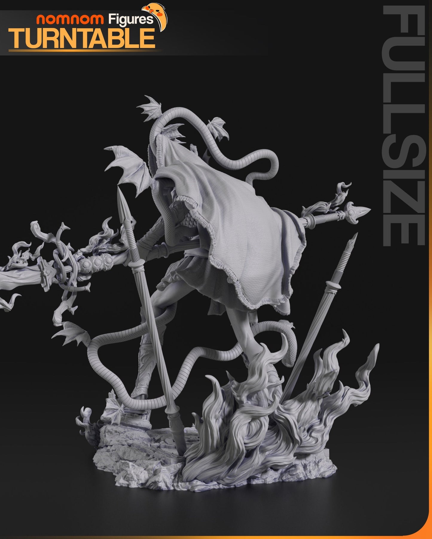 Demigod Impaler | Resin Garage Kit Figure Game Fan Art | Nomnom Figures