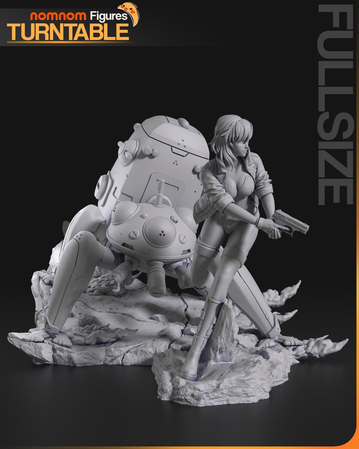 Section 9 Cyberhero | Resin Garage Kit Figure Anime Fan Art | Nomnom Figures